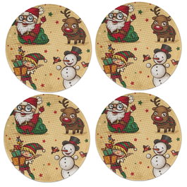 Hermia Set de 4 Salvamanteles Multicolor de 37 cm